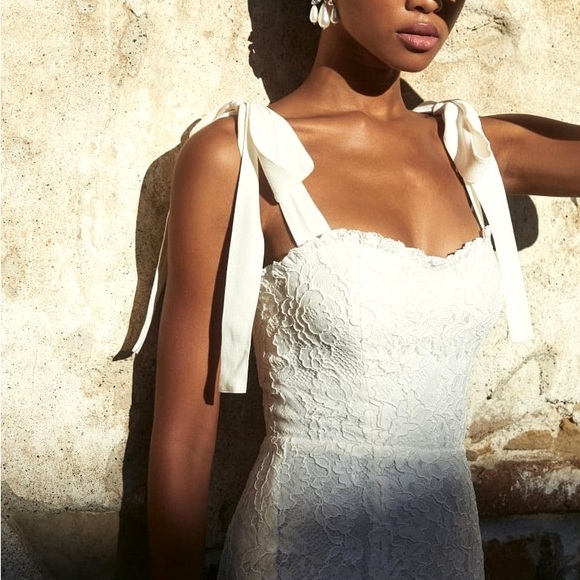 NWT Reformation Bastille Wedding Dress Size 8 - Picture 5 of 14